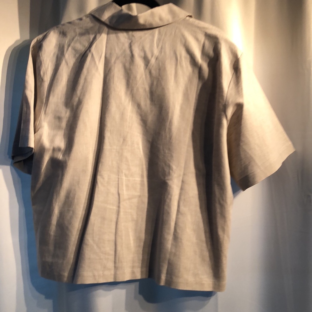 Jordan Linen (55%) Top - Tan - Large - Picture 4 of 5
